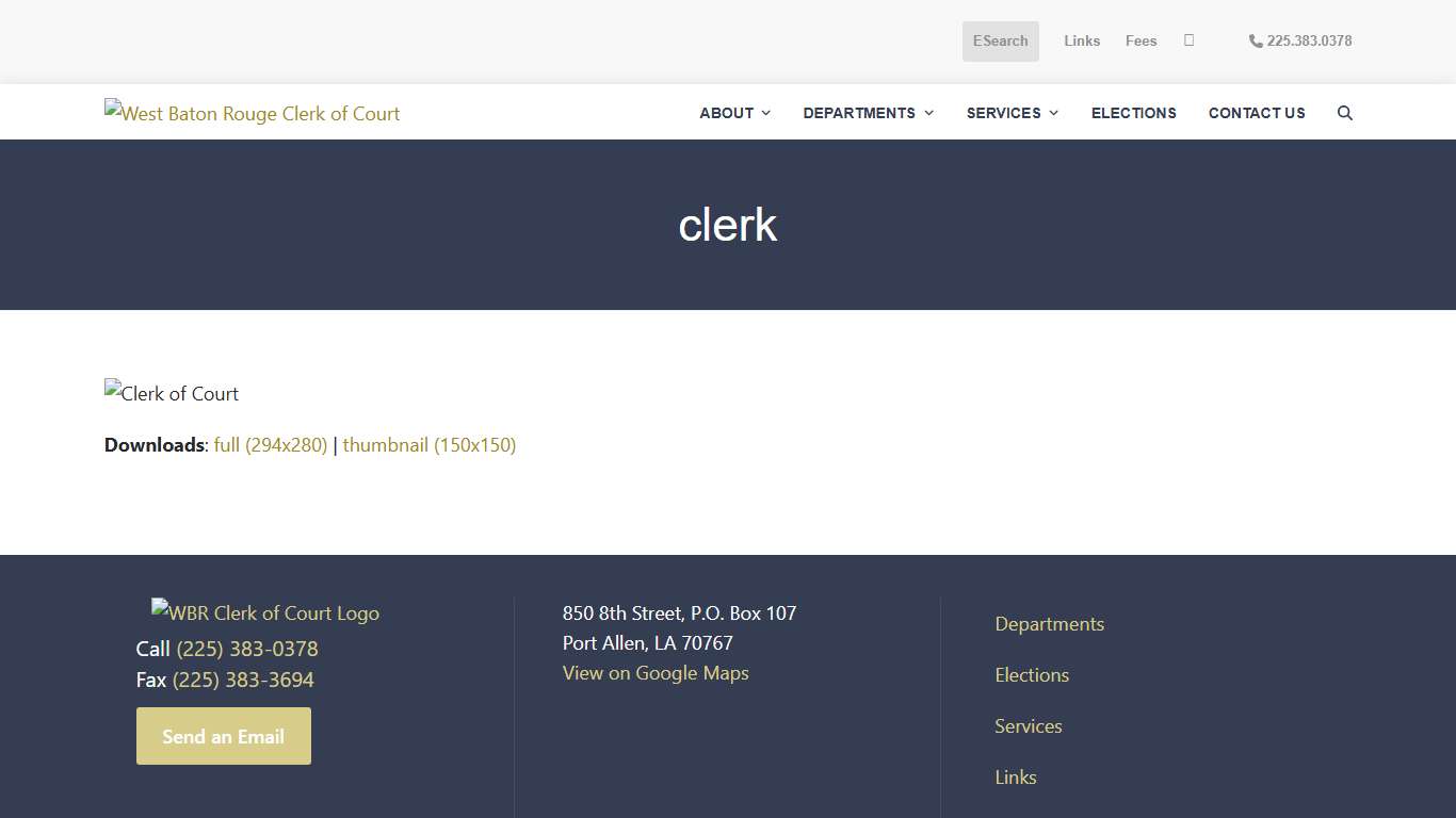 clerk - West Baton Rouge Clerk of Court