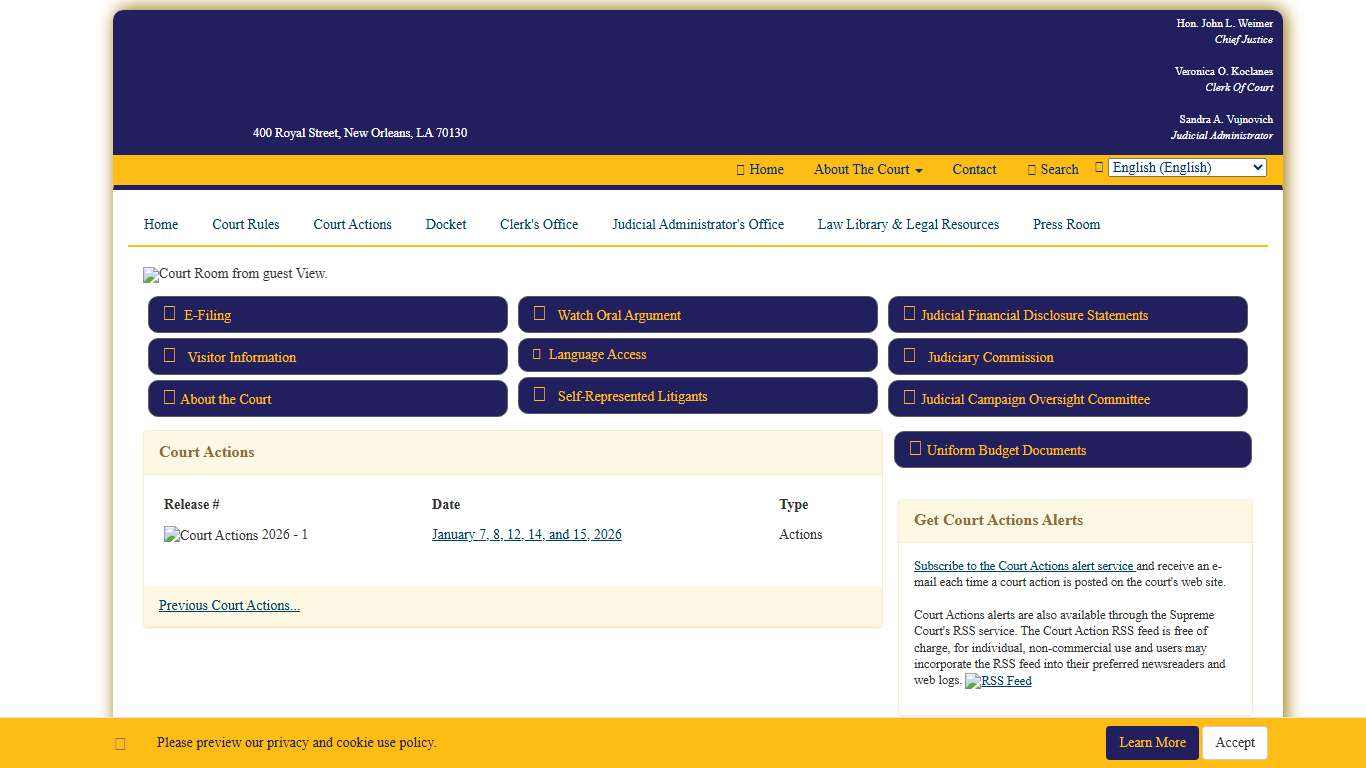 Home Page - Louisiana Supreme Court